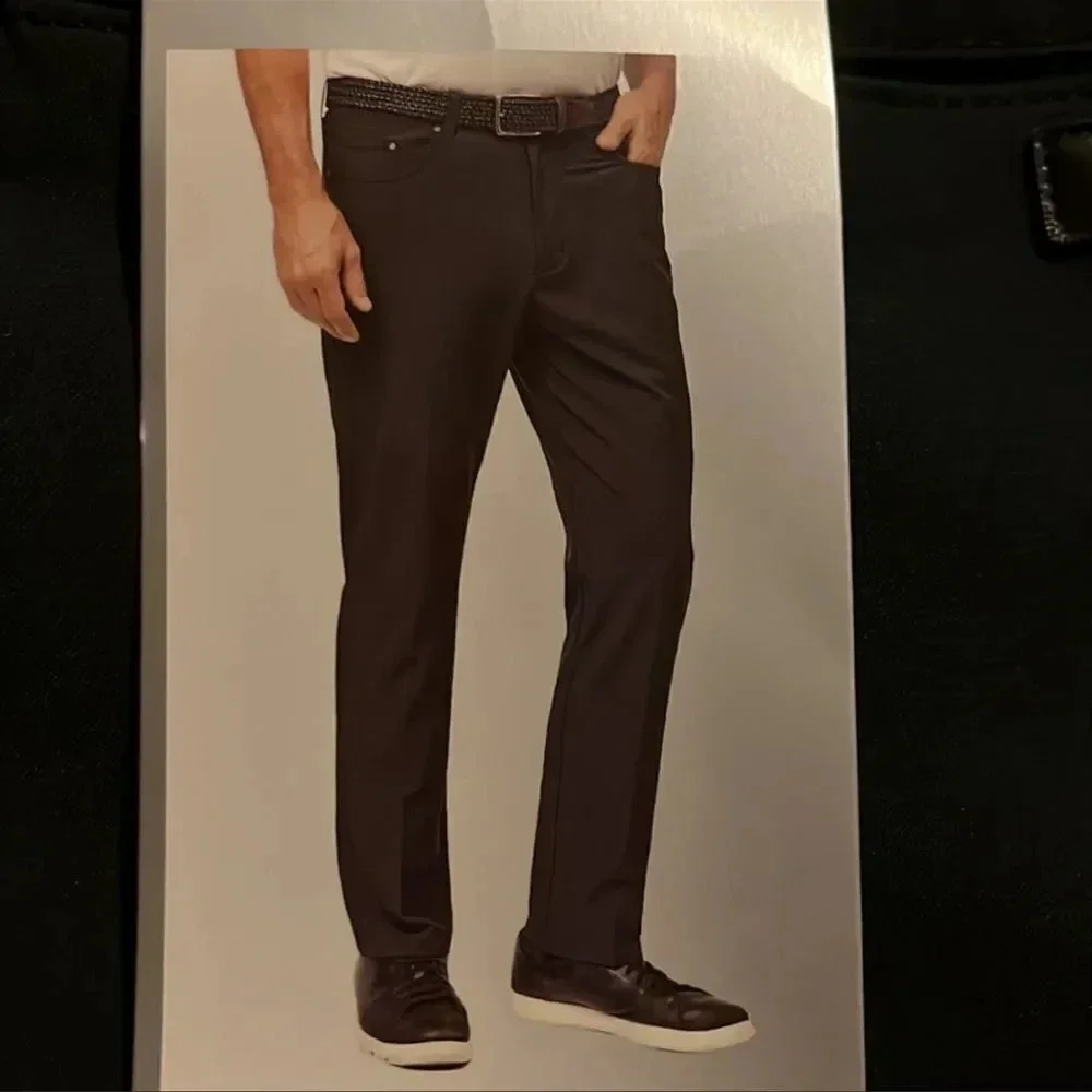 Greg Norman ultimate five pocket pant Cream